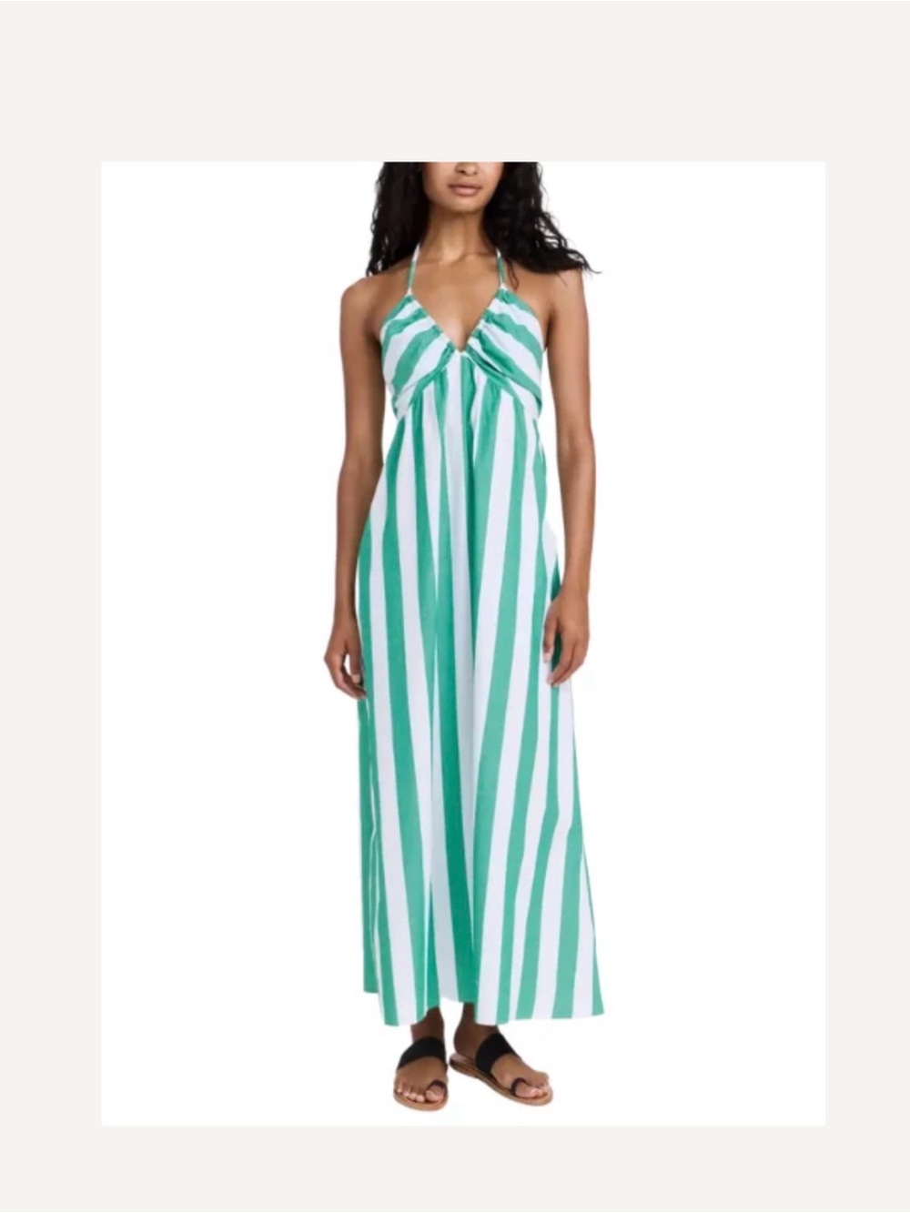 Xirena Dress Halter Sleeveless Maxi Cotton Relaxed Boho Beachy Resort Summer Lg